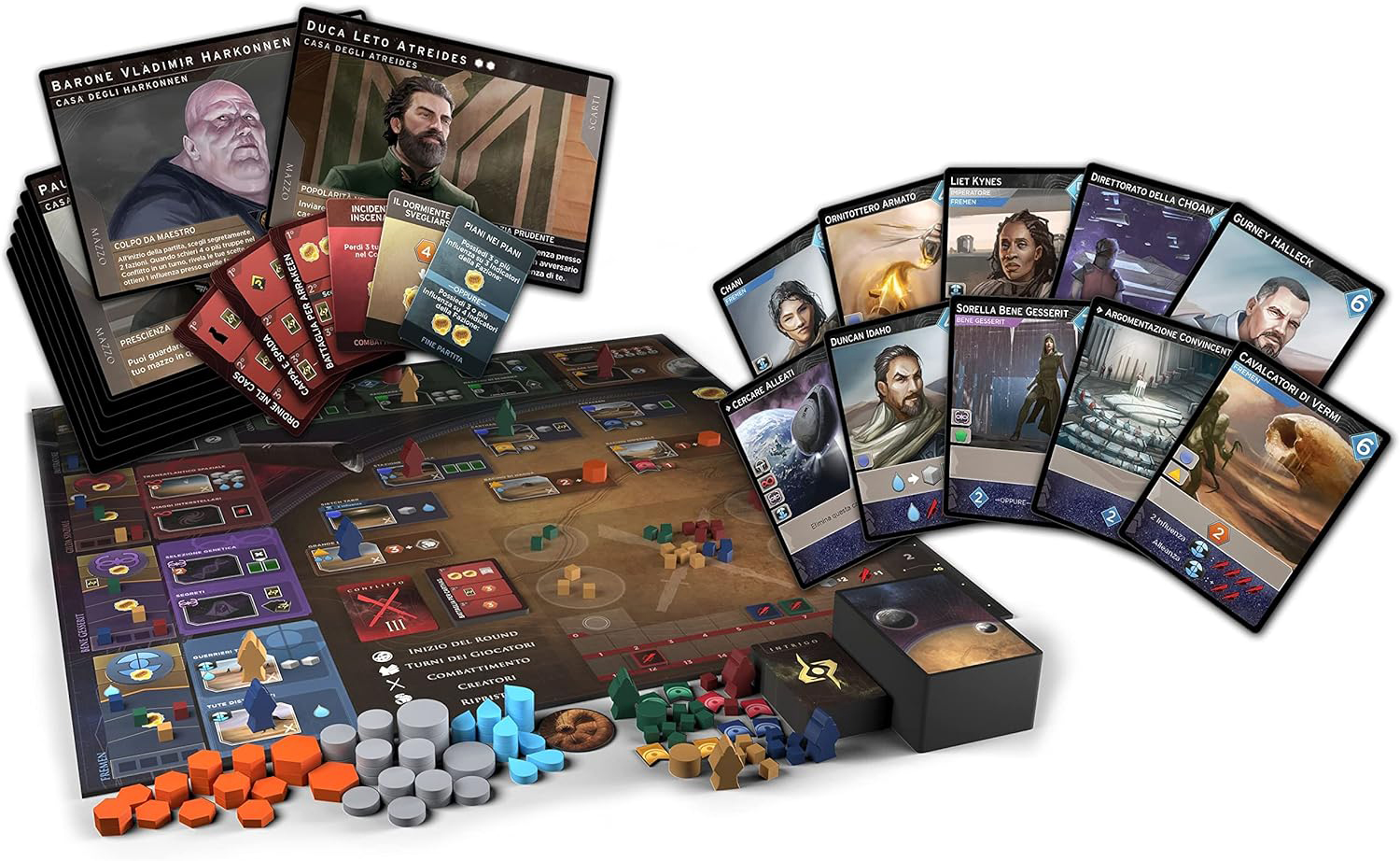 Contenuto della scatola di Dune: Imperium